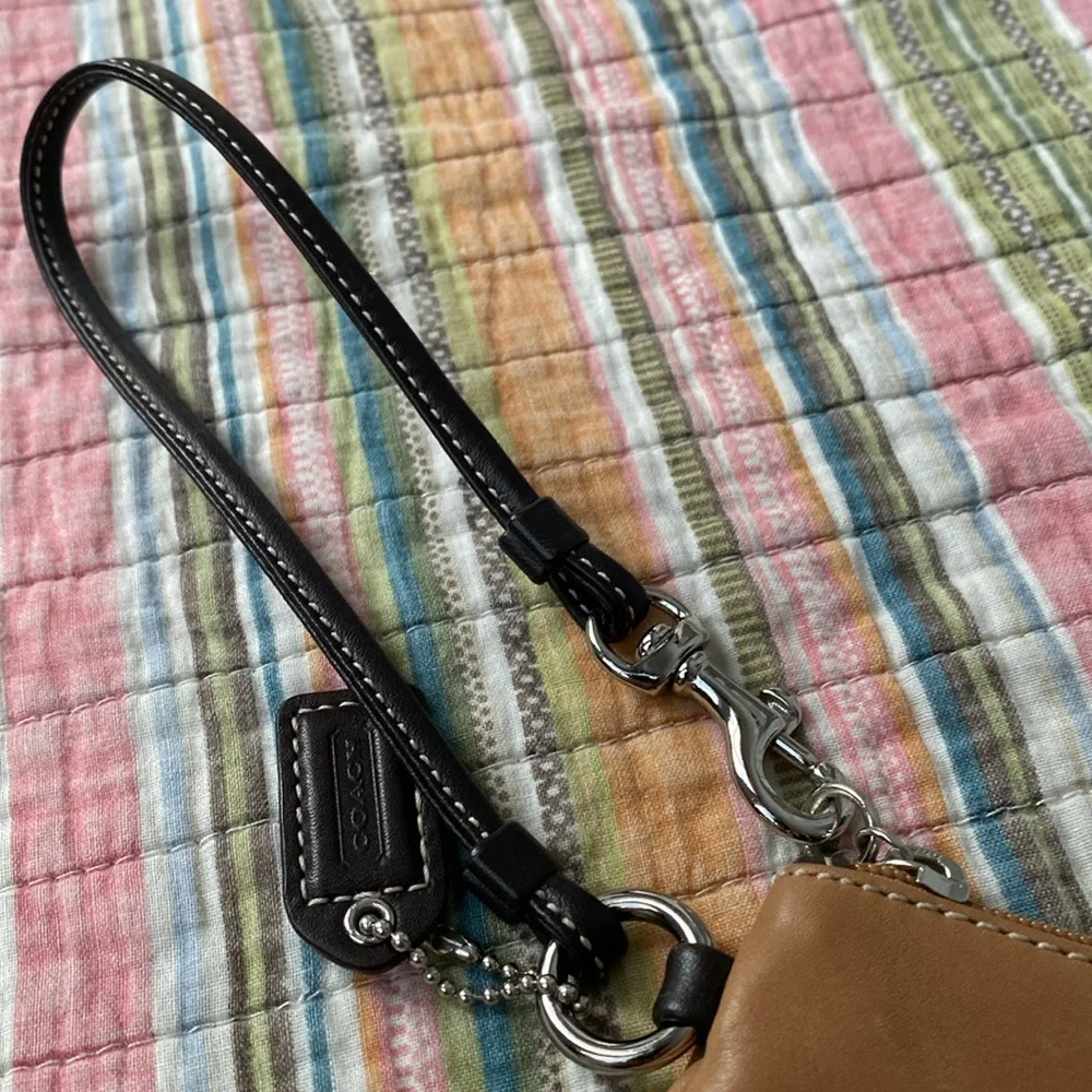 Coach Tan wristlet
